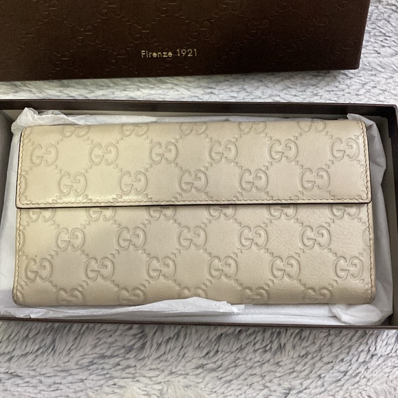 💛Gucci Long Wallet Guccissima Leather Beige💛 - Picture 4 of 12